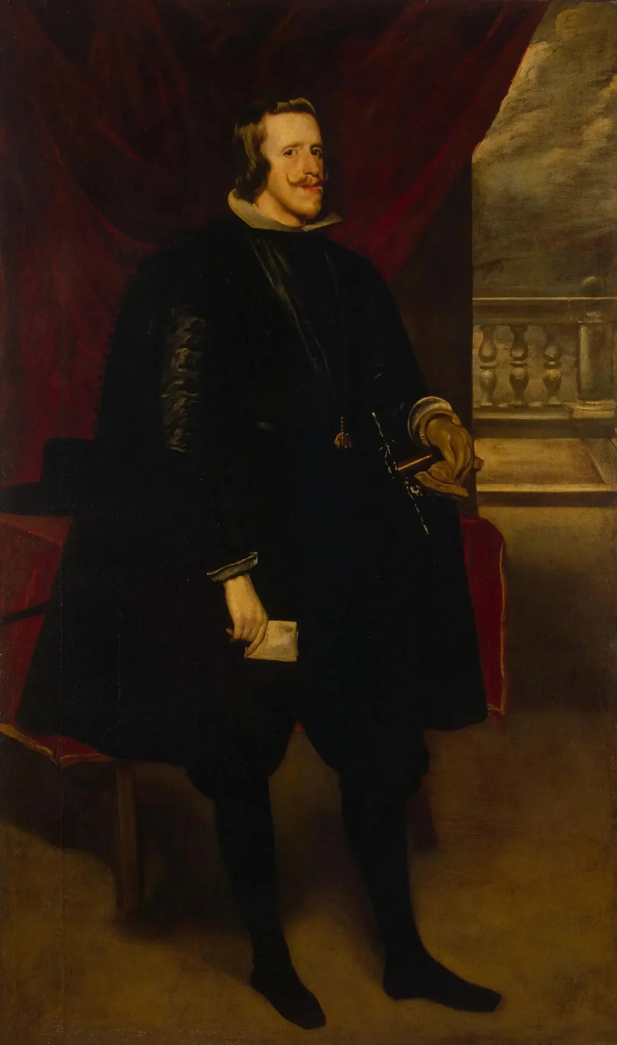 Porträtt av Filip IV, kung av Spanien - Diego Velázquez