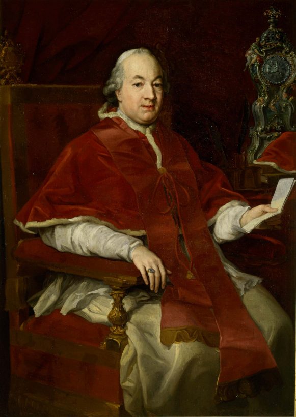 Porträtt av Pie VI (Braschi, 1775-1799) - Pompeo Batoni