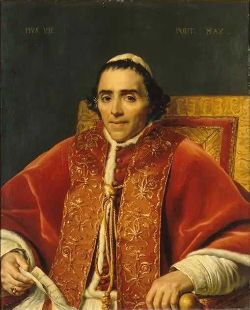 Porträtt av Pius VII - Jacques-Louis David
