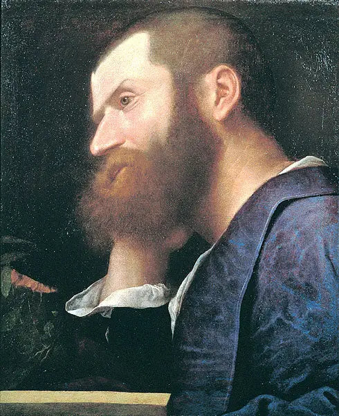 Porträtt av Pietro Aretino - Titian