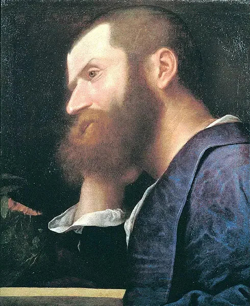 Porträtt av Pietro Aretino - Titian