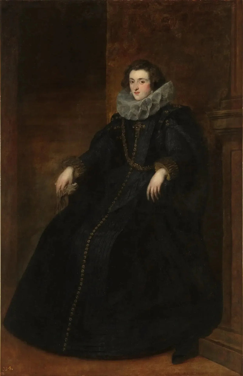 Porträtt av Policena Spinola, markisinna av Leganés - Antoine van Dyck