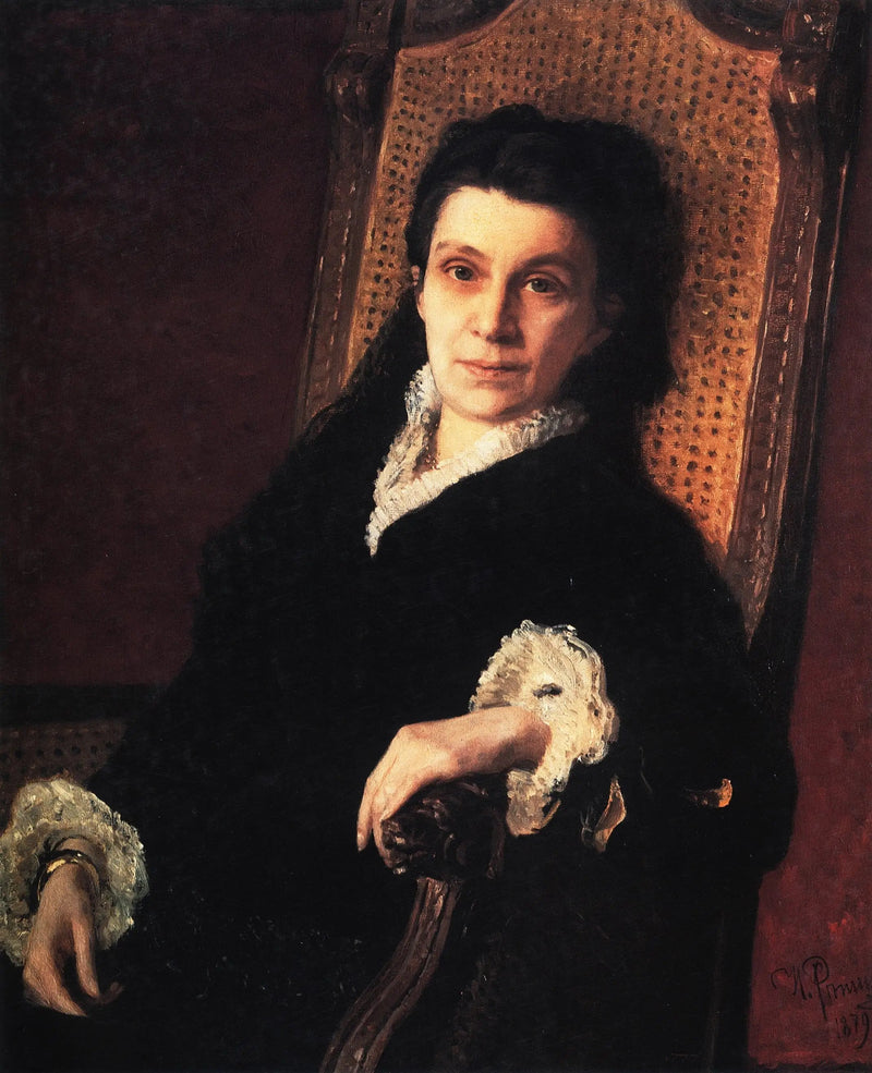 Porträtt av Poliksena Stepanovna Stasova - Ilya Repin