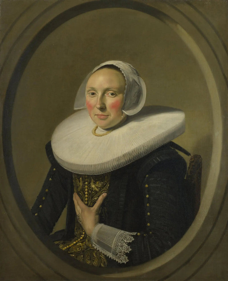 Porträtt av (möjligen) Maria Larp (-1675) - Frans Hals