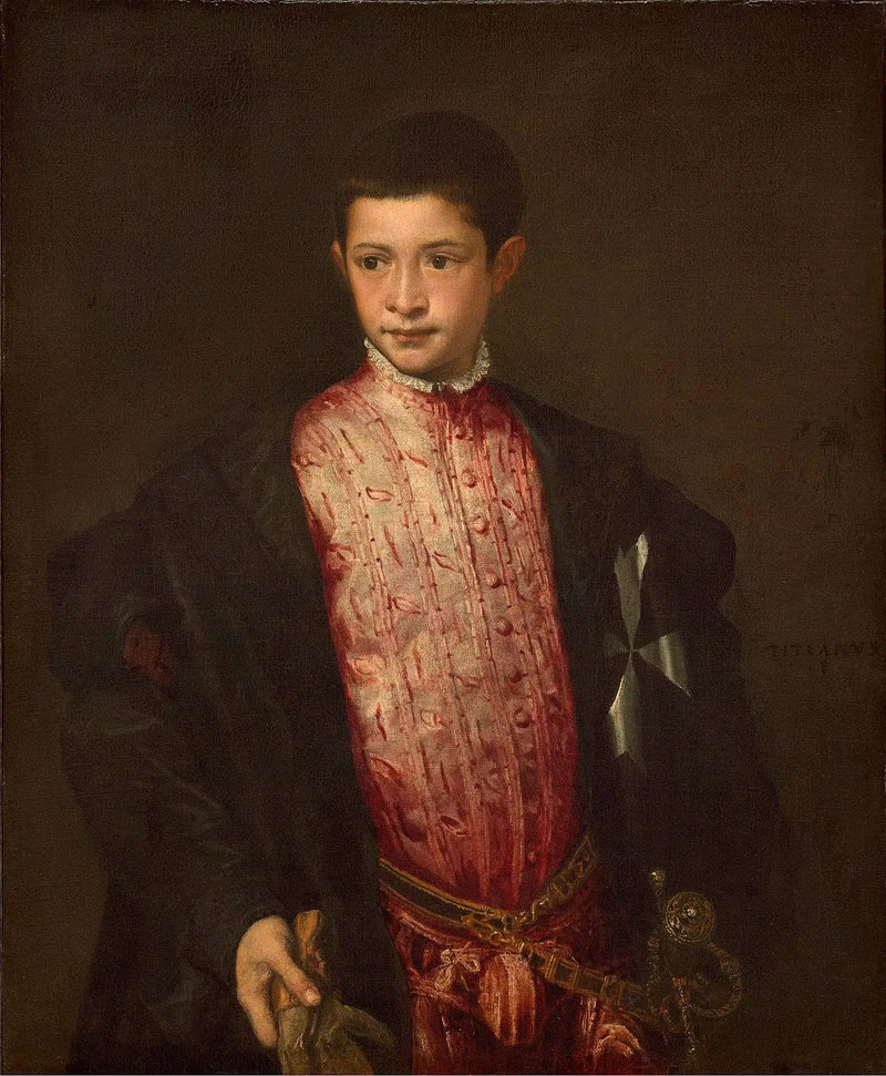 Porträtt av Ranuccio Farnèse - Titian