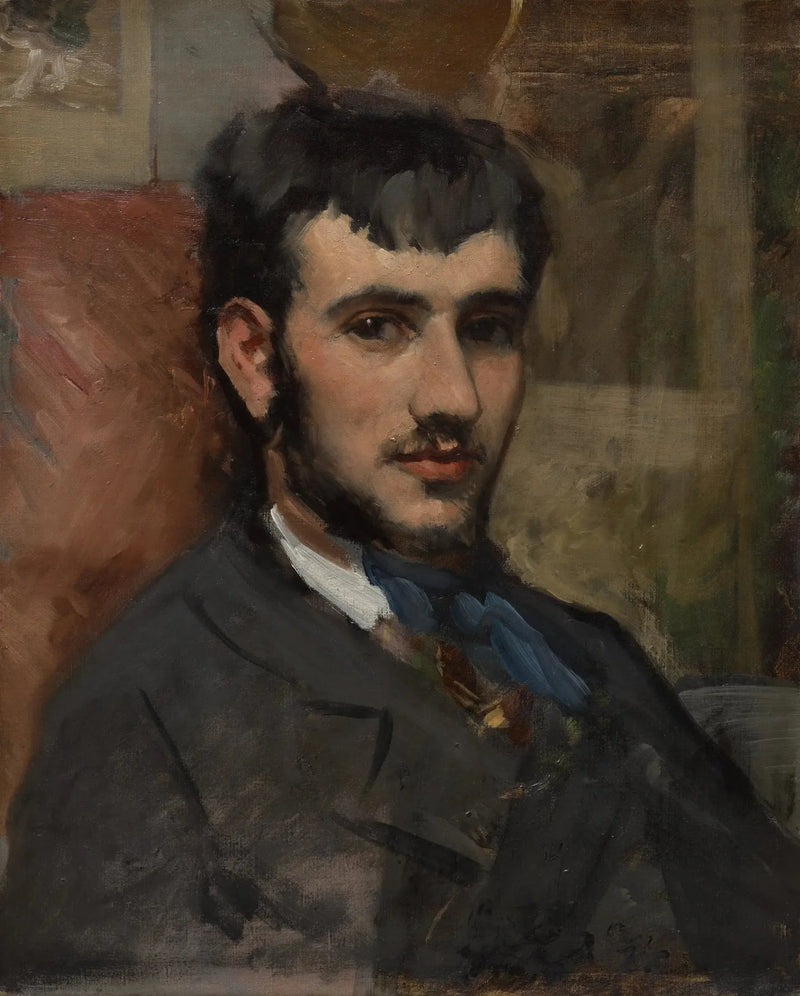Porträtt av Renoir - Frédéric Bazille