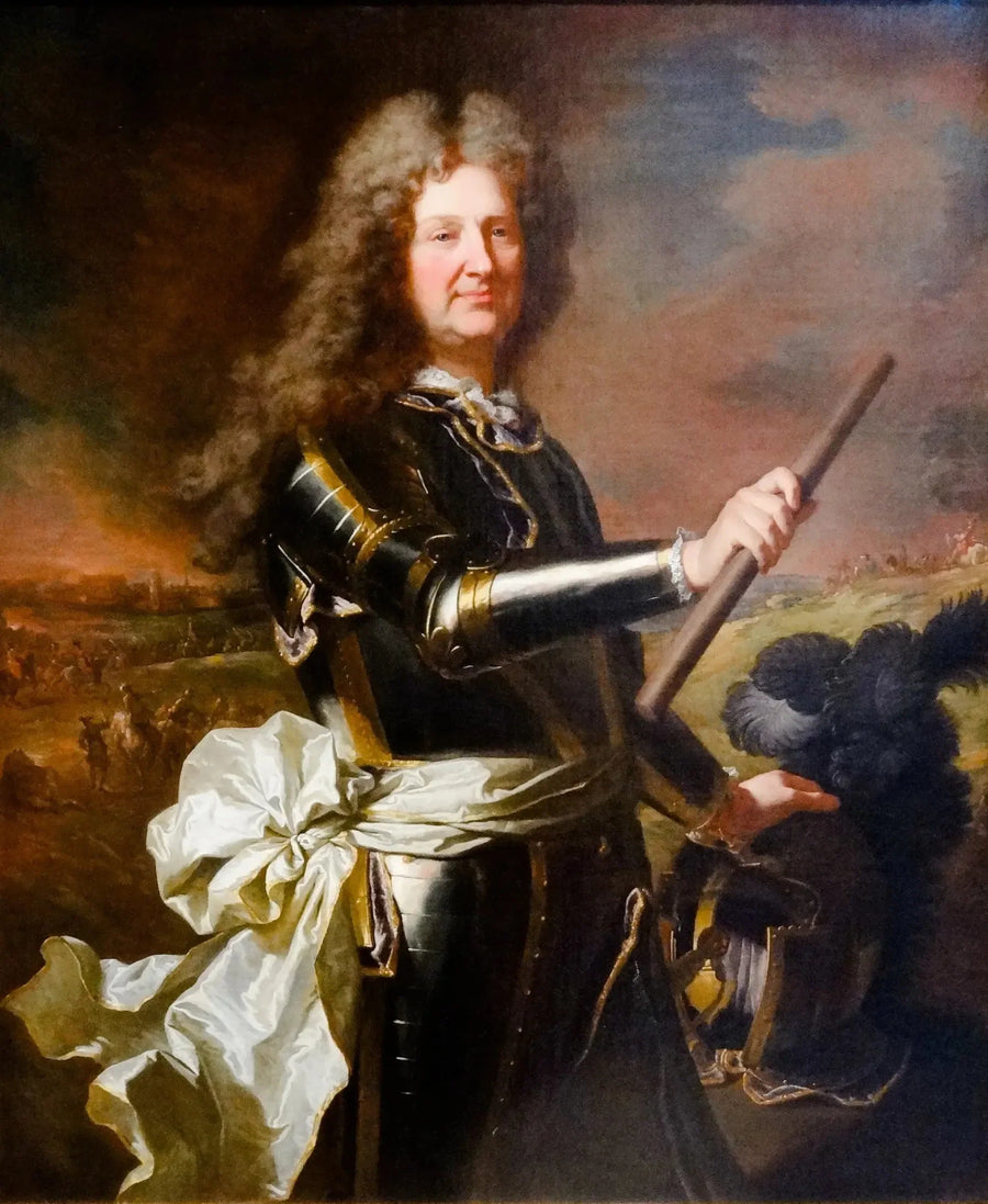 Porträtt av Robert Jean Antoine de Franquetot, greve av Coigny - Hyacinthe Rigaud