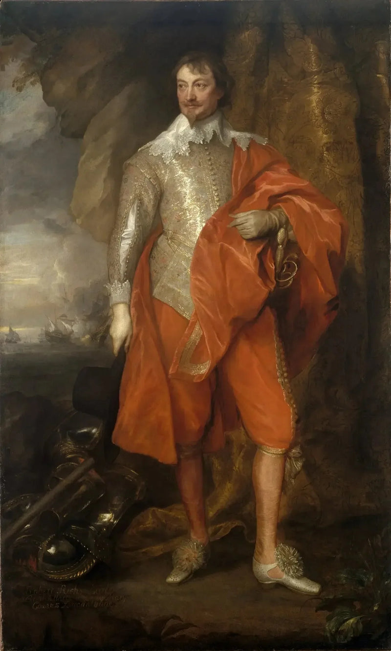 Porträtt av Robert Rich, andra earl av Warwick - Antoine van Dyck