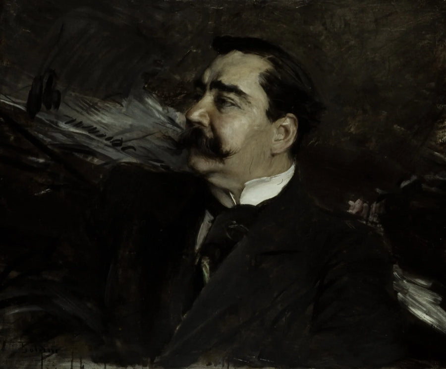 Porträtt av Ruggiero Leoncavallo, 1858-1919 - Giovanni Boldini