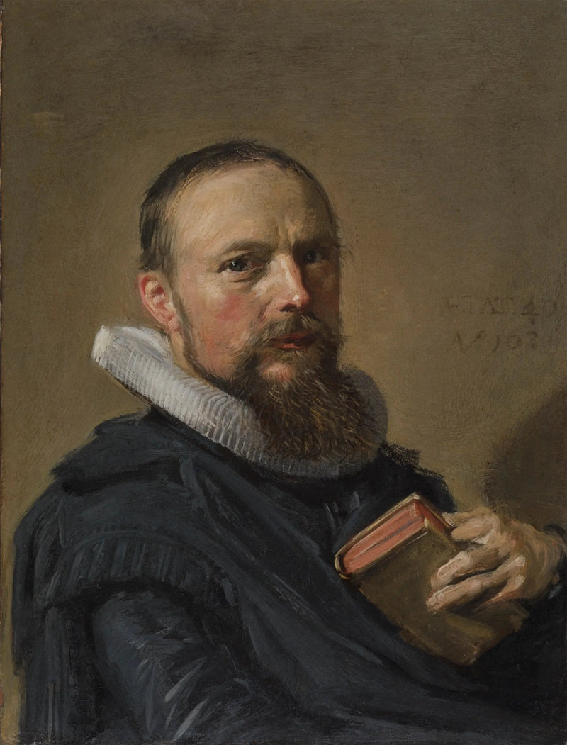 Porträtt av Samuel Ampzing (1590-1632) - Frans Hals