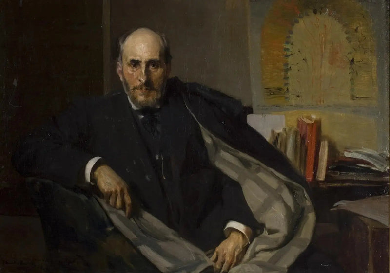 porträtt av Santiago Ramón y Cajal - Joaquín Sorolla