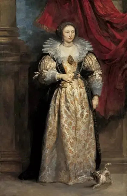 Porträtt av Sébilla van den Berghe - Antoine van Dyck