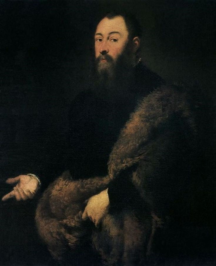 Porträtt av Sigismond II Auguste (1520–1572) - Jacopo Tintoretto