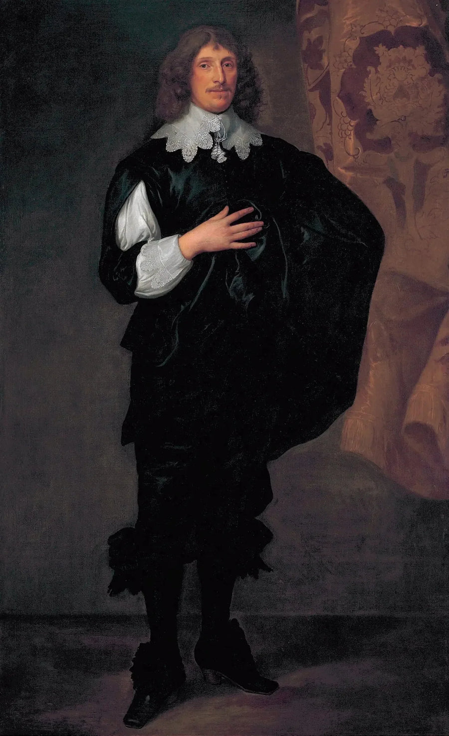 Porträtt av Sir Basil Dixwell, 1:e baronetten av Tirlingham (1585-1642) - Antoine van Dyck