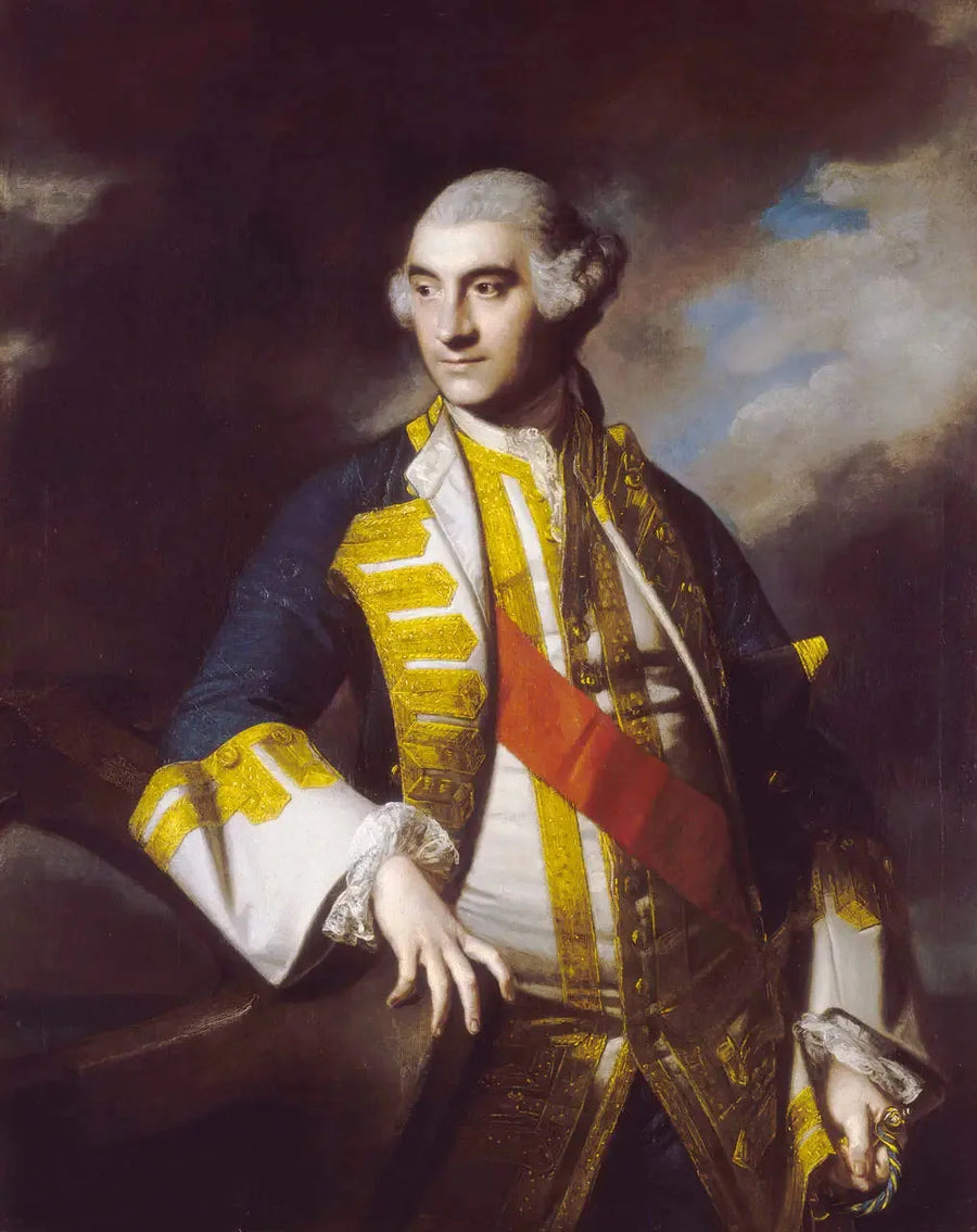 Porträtt av Sir Charles Saunders (ca 1715-1775) - Joshua Reynolds