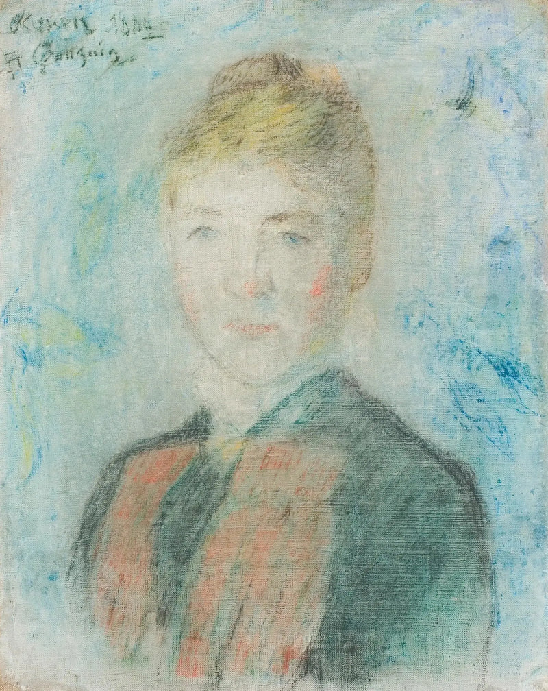 Porträtt av Sophie Margrethe Manthey - Paul Gauguin