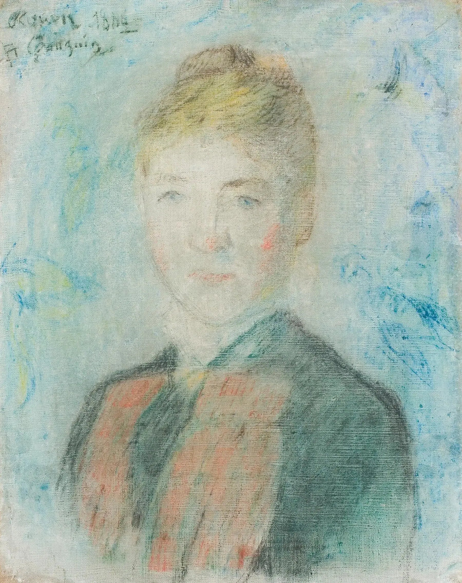 Porträtt av Sophie Margrethe Manthey - Paul Gauguin