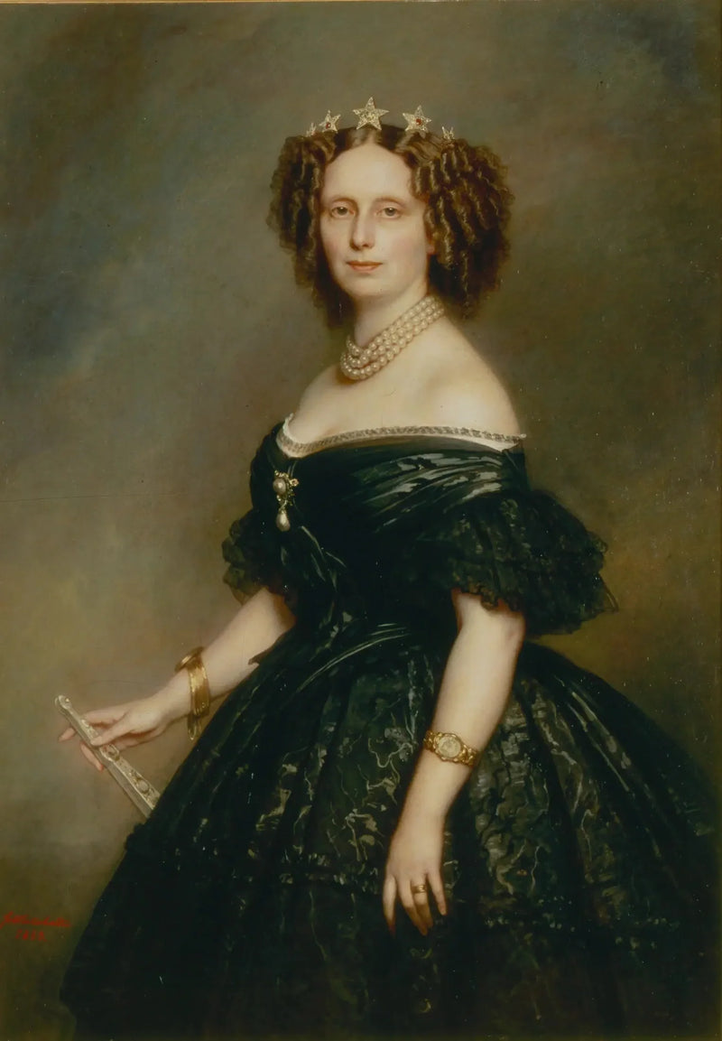 Porträtt av Sophie av Württemberg (1818–1877), Nederländernas drottning - Franz Xaver Winterhalter