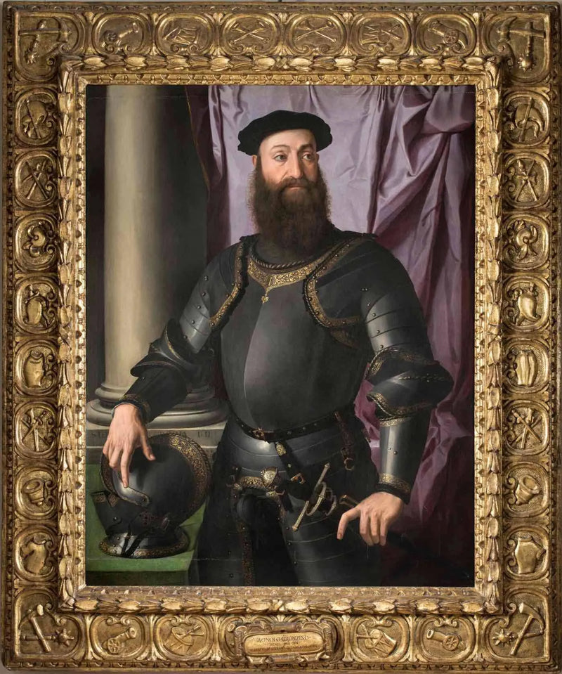 Porträtt av Stefano Colonna - Bronzino