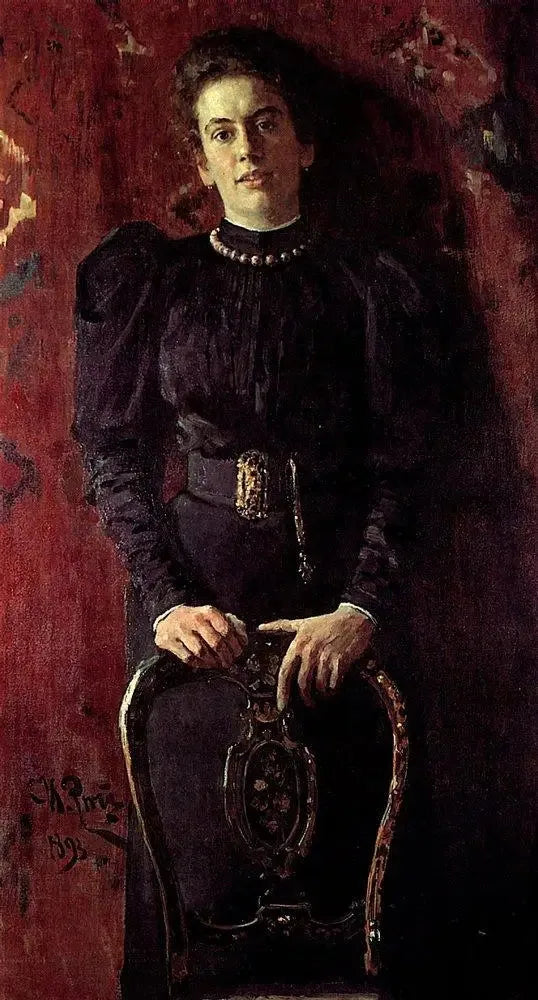Porträtt av Tatiana Lvovna Tolstoj, författarens dotter - Ilya Repin