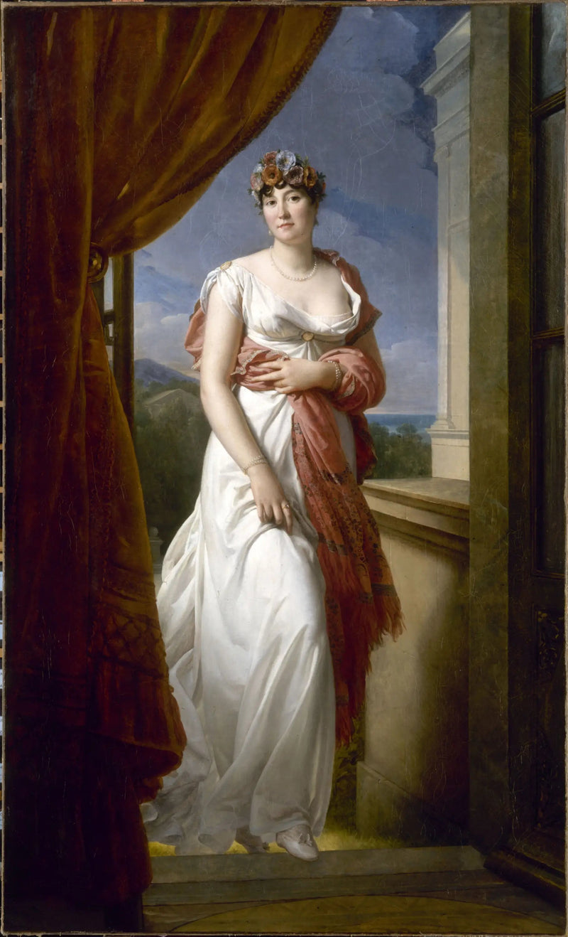 Porträtt av Thérèse Cabarrus (1773-1835), hustru Tallien, sedan prinsessa av Caraman-Chimay - François Gérard
