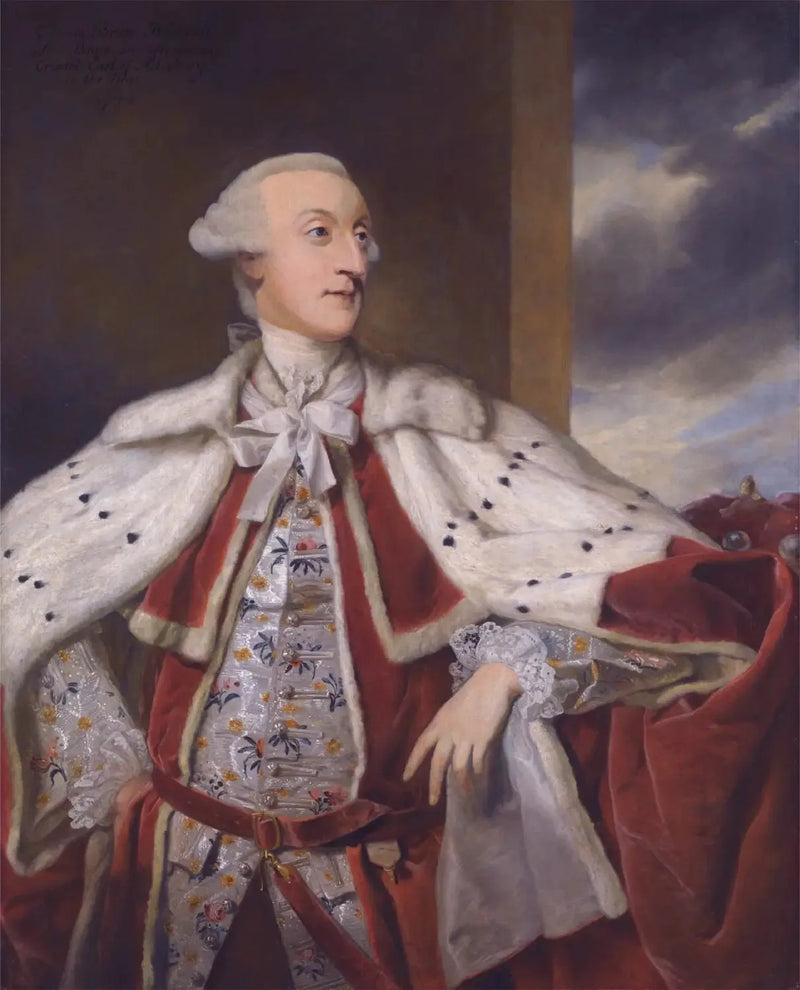 Porträtt av Thomas Bruce Brudenell-Bruce, senare 1:e earl av Ailesbury, i peerdräkt. - Joshua Reynolds