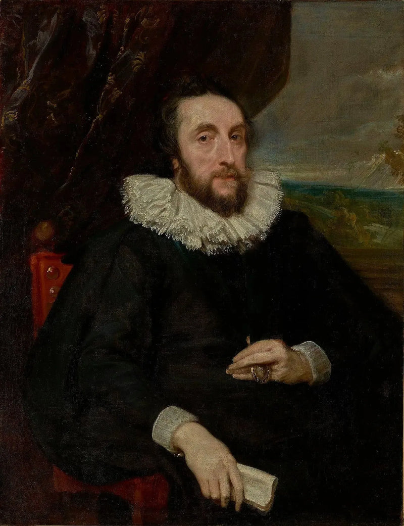 Porträtt av Thomas Howard, 21:a earl av Arundel - Antoine van Dyck