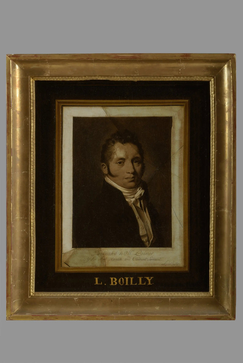 Porträtt av Thomas Palmer, i trompe-l'œil - Louis-Léopold Boilly