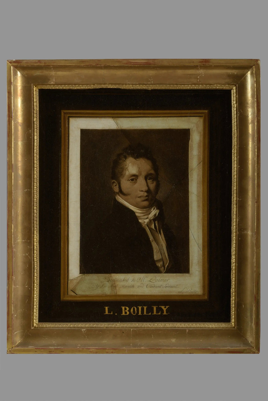 Porträtt av Thomas Palmer, i trompe-l'œil - Louis-Léopold Boilly
