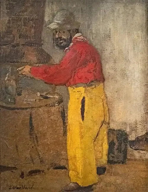Porträtt av Toulouse Lautrec, i Villeneuve-sur-Yonne, hos Natanson - Édouard Vuillard