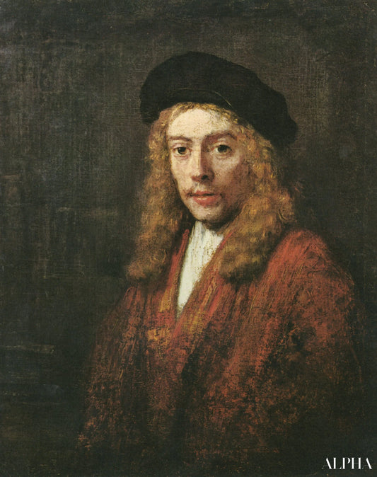 Portrait de un jeune homme - Rembrandt van Rijn - Reproductions de tableaux et peintures haut de gamme