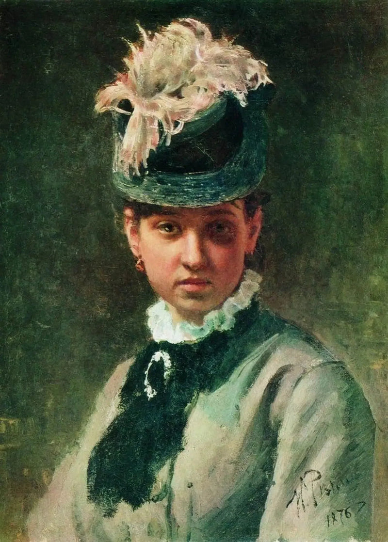 Porträtt av Vera Repina - Ilya Repin