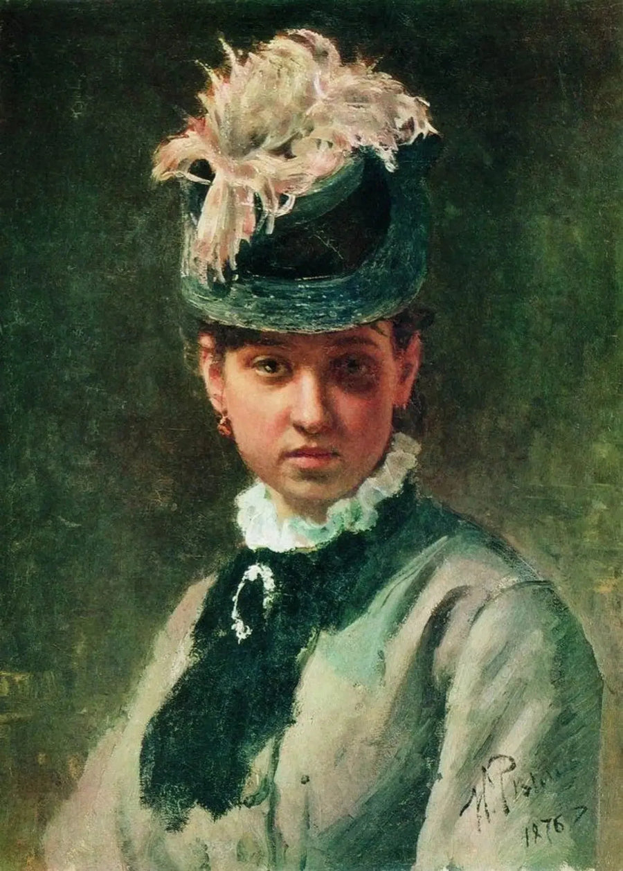 Porträtt av Vera Repina - Ilya Repin