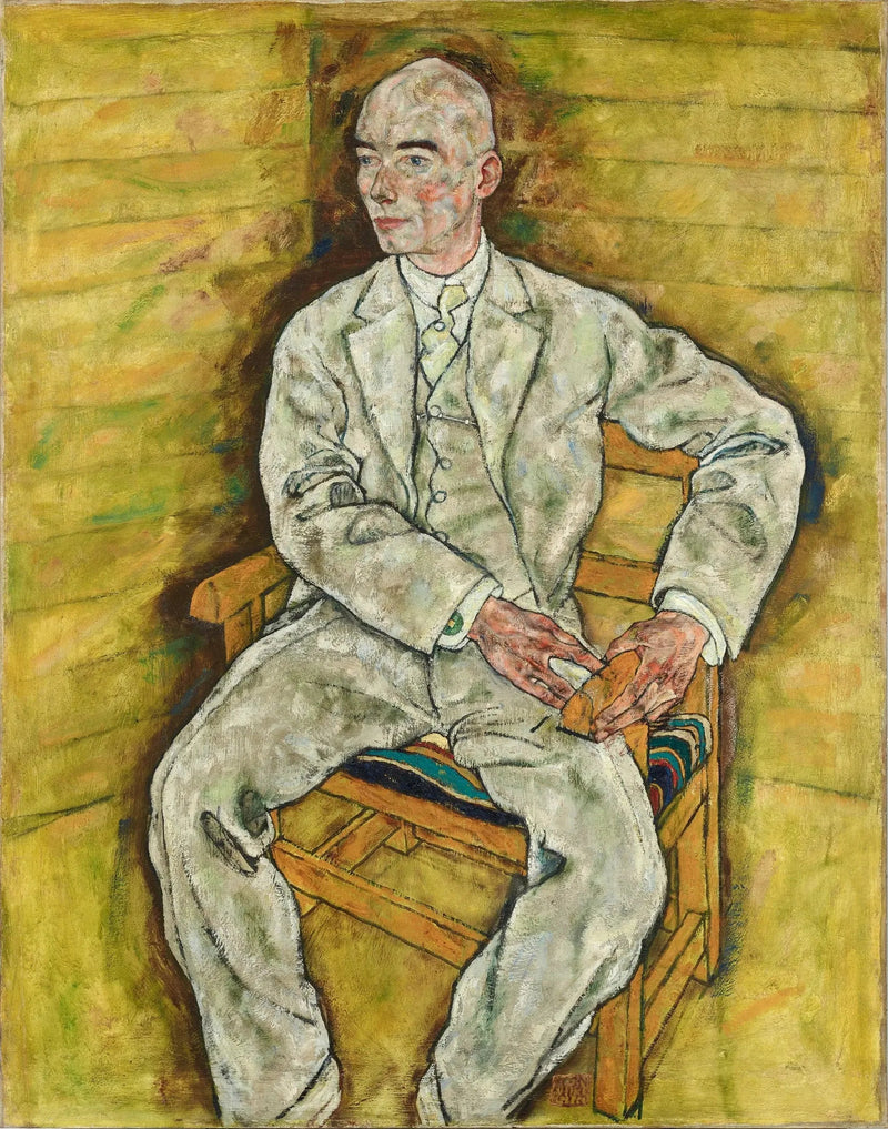 Porträtt av Victor Ritter von Bauer - Egon Schiele