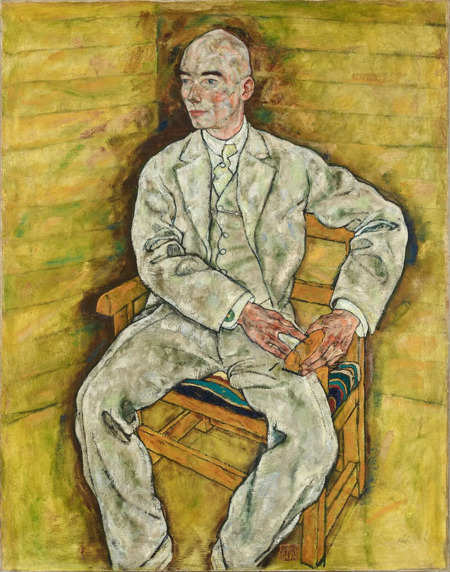 Porträtt av Victor Ritter von Bauer - Egon Schiele