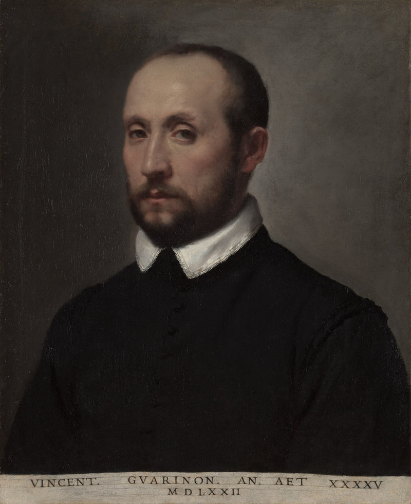 Porträtt av Vincenzo Guarignoni - Giovanni Battista Moroni