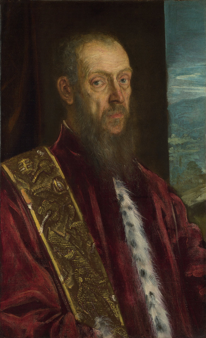 Porträtt av Vincenzo Morosini - Jacopo Tintoretto