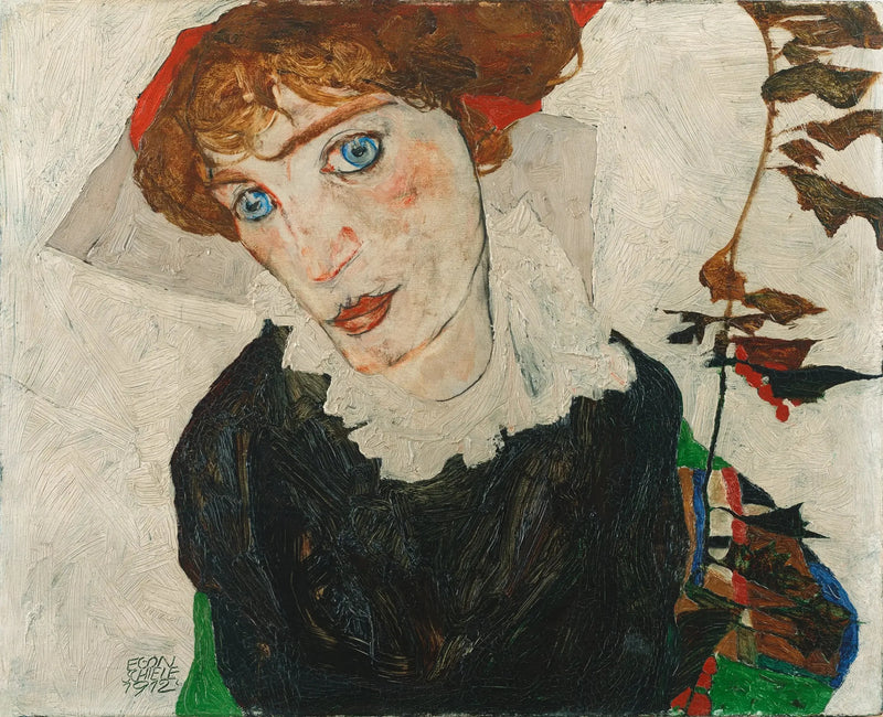 Porträtt av Walburga Neuzil - Egon Schiele