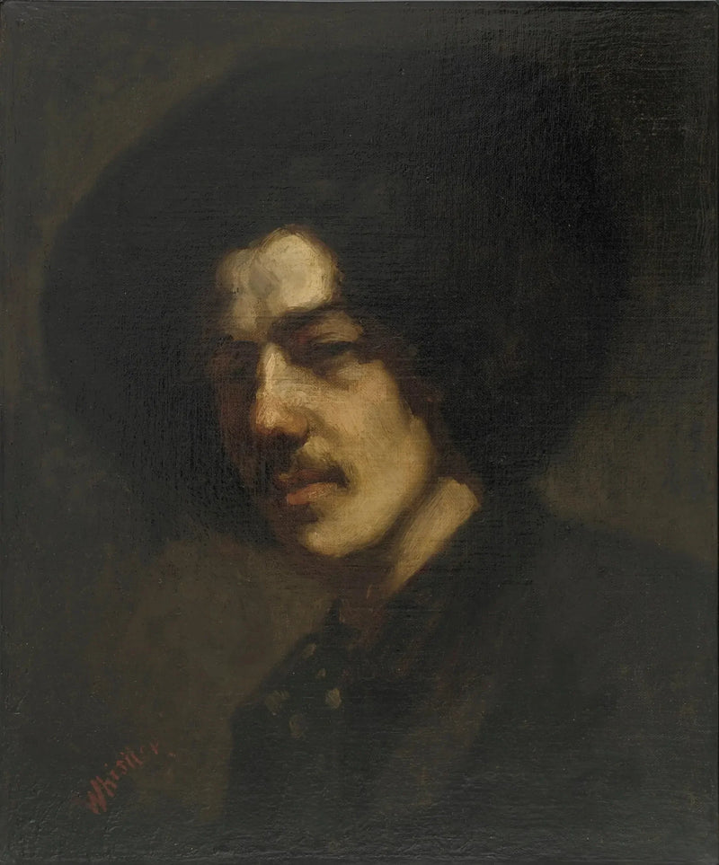 Whistler med hatt - James Abbott McNeill Whistler