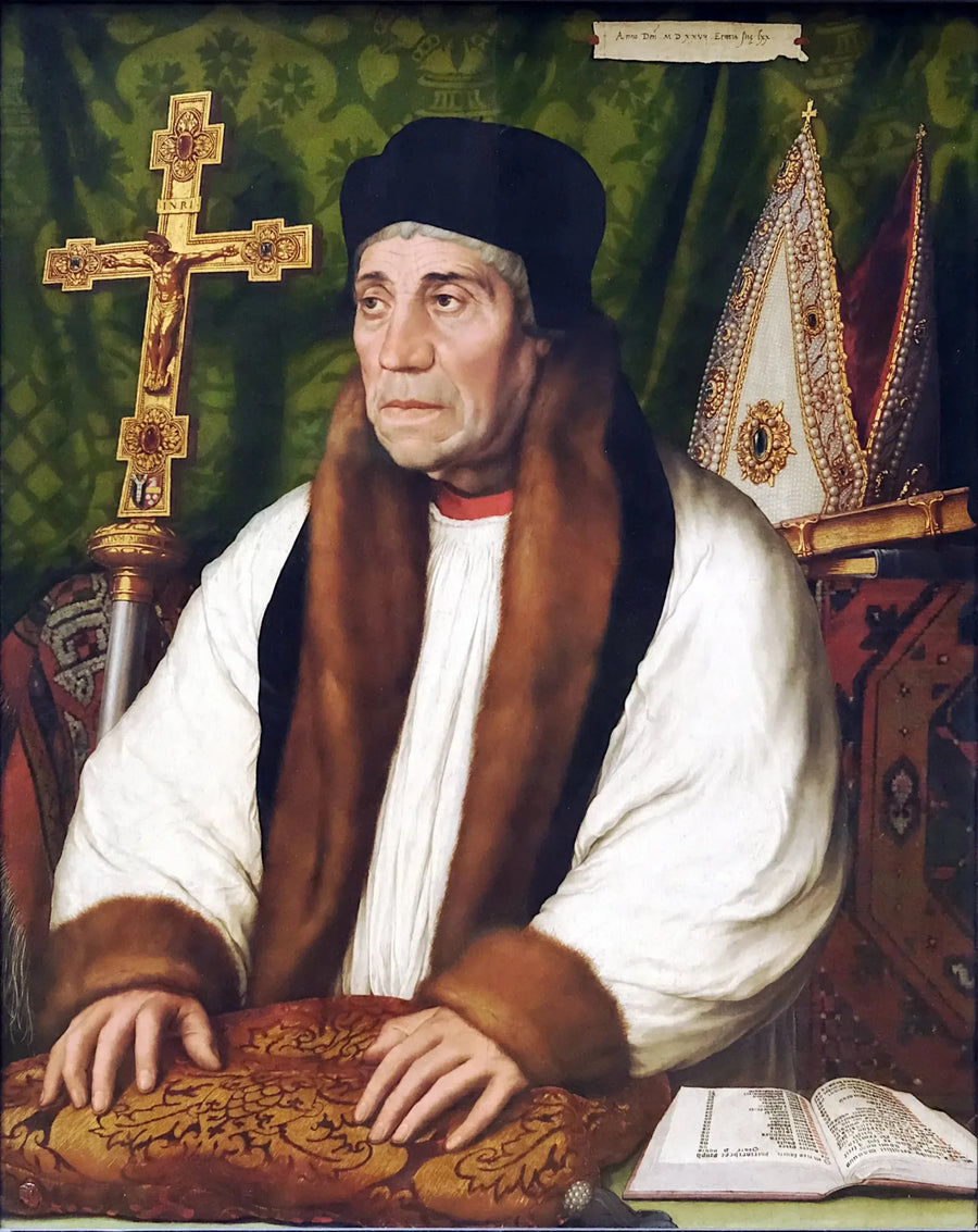 Porträtt av William Warham - Hans Holbein den yngre