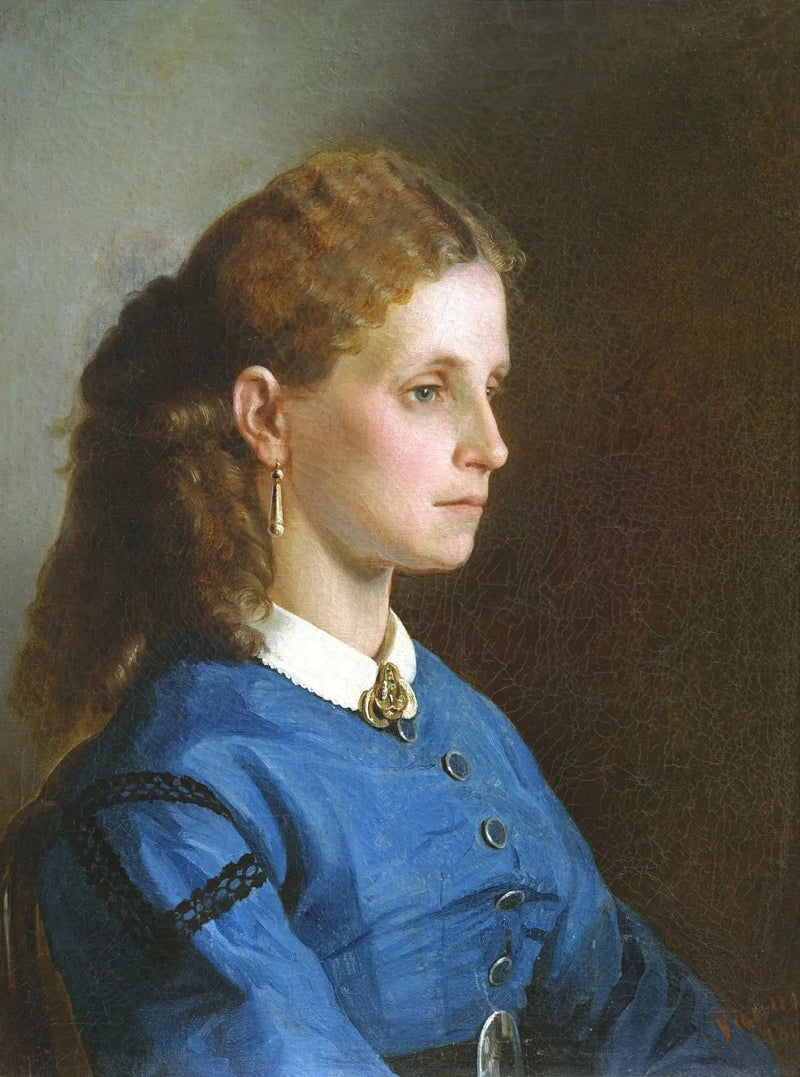 Porträtt av Yanitskaya - Ilya Repin