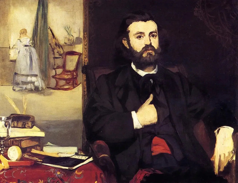 Porträtt av Zacharie Astruc - Édouard Manet