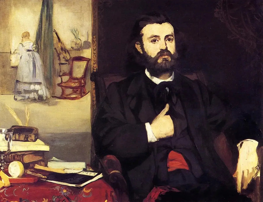 Porträtt av Zacharie Astruc - Édouard Manet