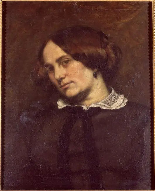 Porträtt av Zélie Courbet - Gustave Courbet