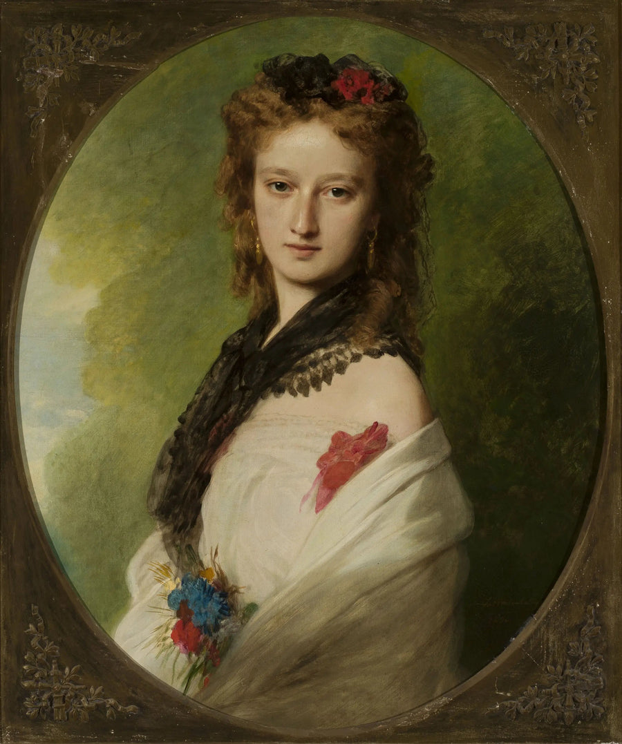 Porträtt av Zofia Zamoyska född Potocka. - Franz Xaver Winterhalter
