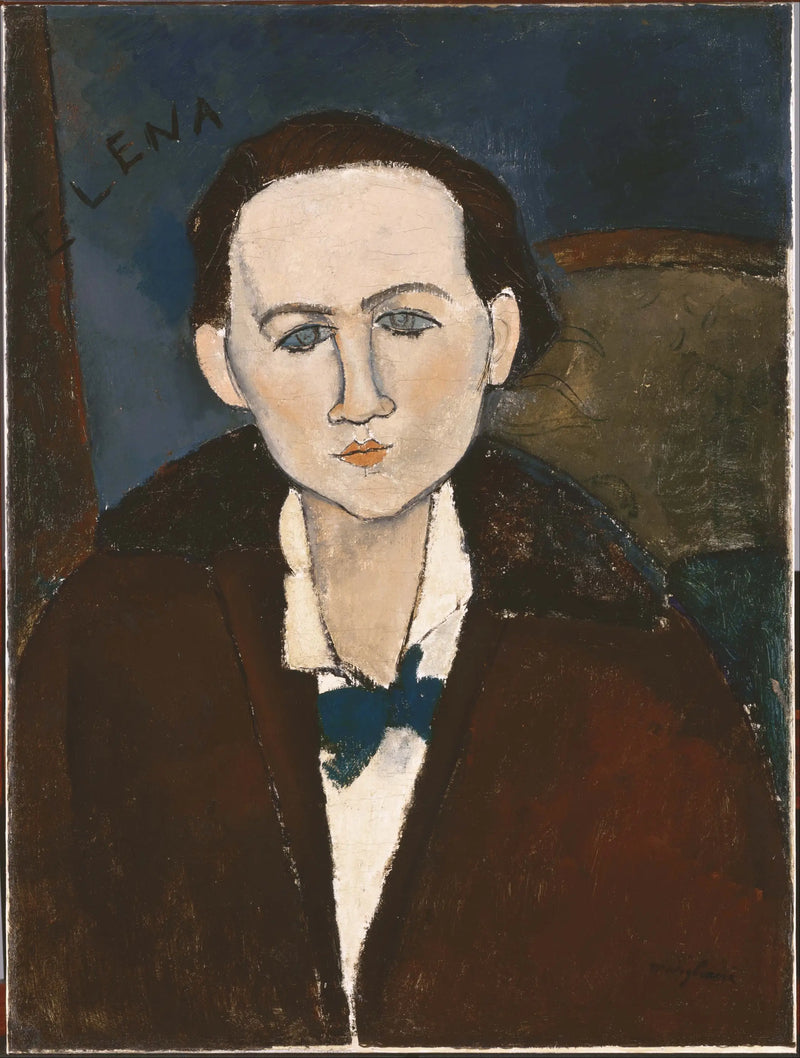 Porträtt av Elena Pavlowski - Amedeo Modigliani