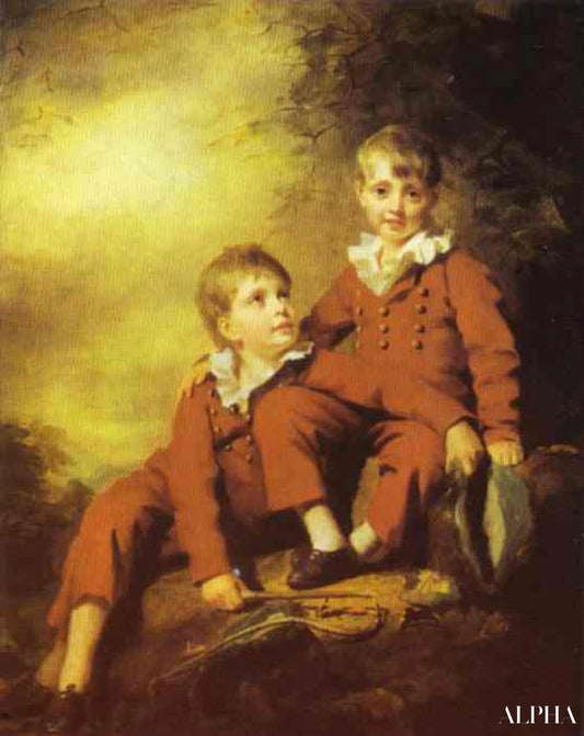 Portrait des enfants Binning - Sir Henry Raeburn - Reproductions de tableaux et peintures haut de gamme