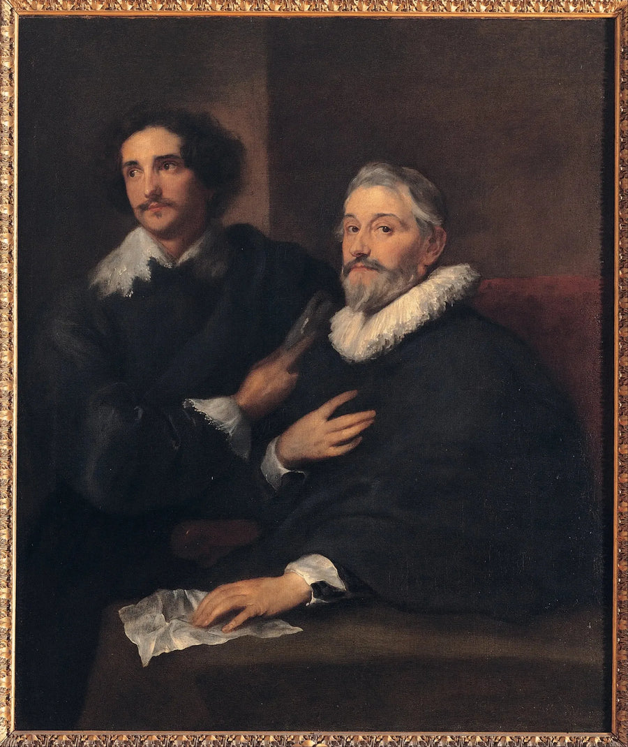 Porträtt av gravörerna Pieter de Jode den äldre och Pieter de Jode den yngre - Antoine van Dyck