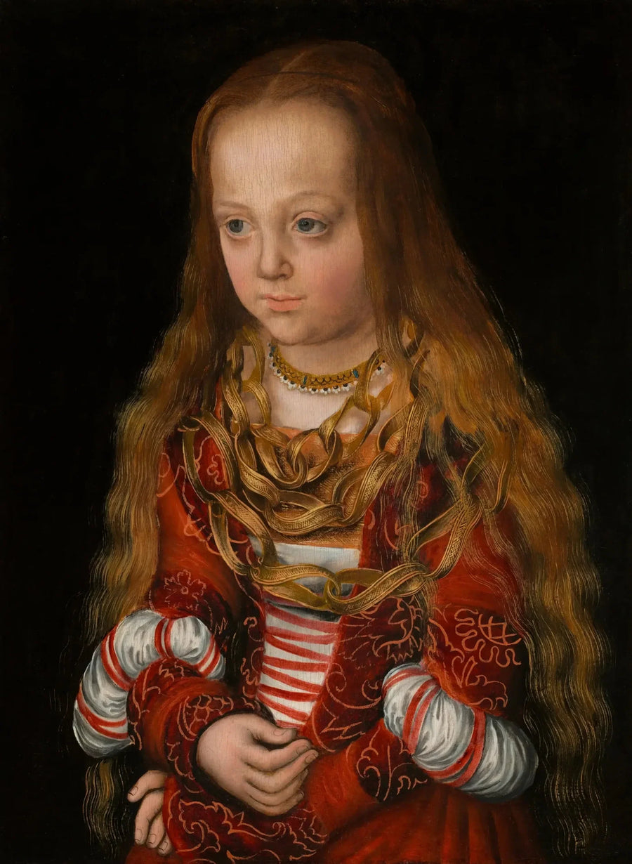 Porträtt av prinsessdinner från Sachsen - Lucas Cranach den äldre