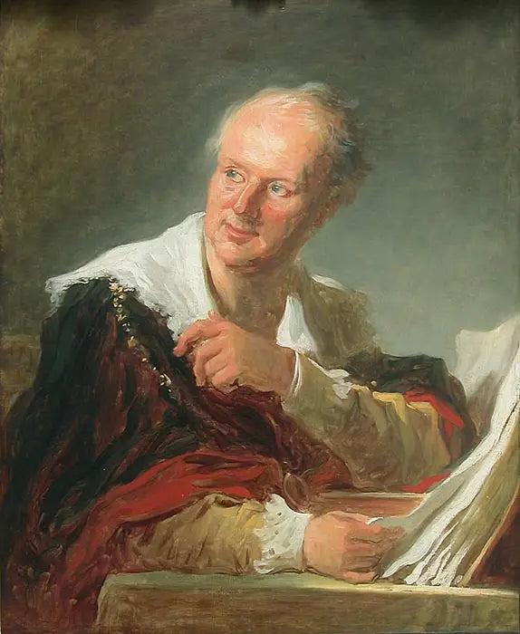 Porträtt kallat Denis Diderot - Jean-Honoré Fragonard
